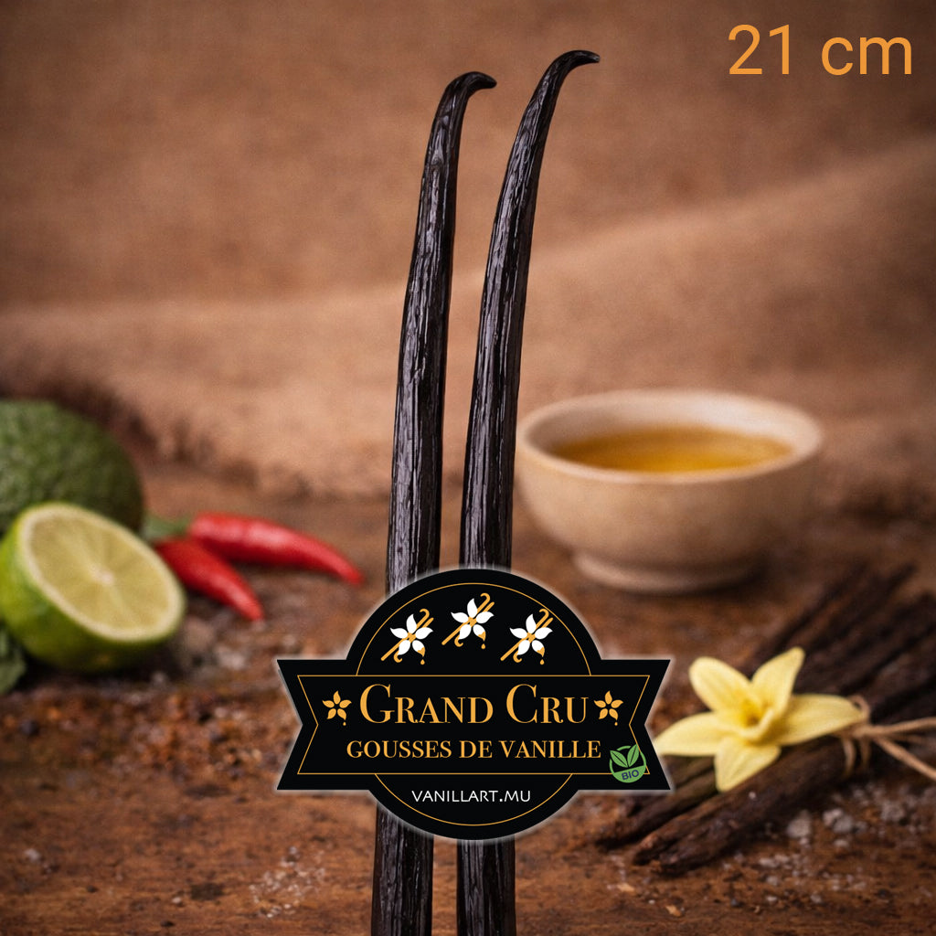 2 gousses de Vanille coco GRAND CRU - 21 cm