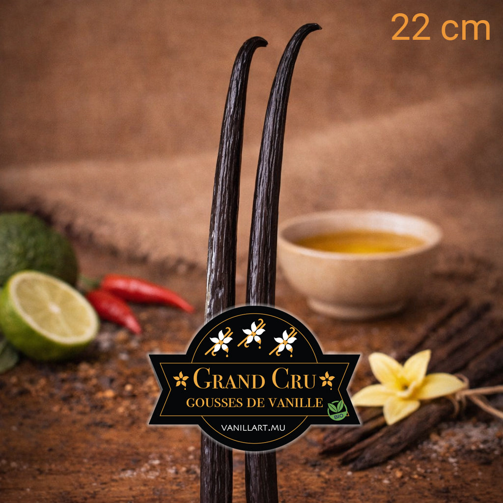2 gousses de Vanille Coco GRAND CRU - 22 cm