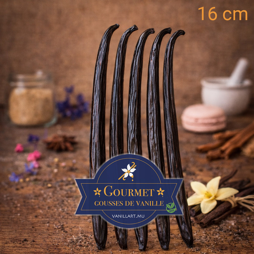 5 gousses de Vanille Coco GOURMET - 16 cm